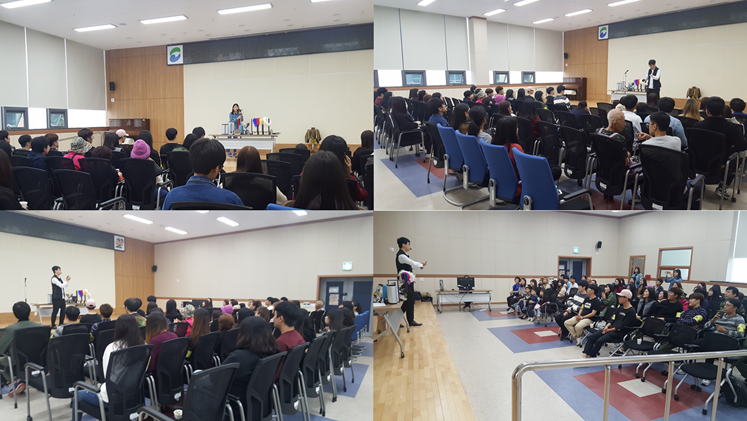 사랑나눔감사의날 행사를 진행하고 있다.